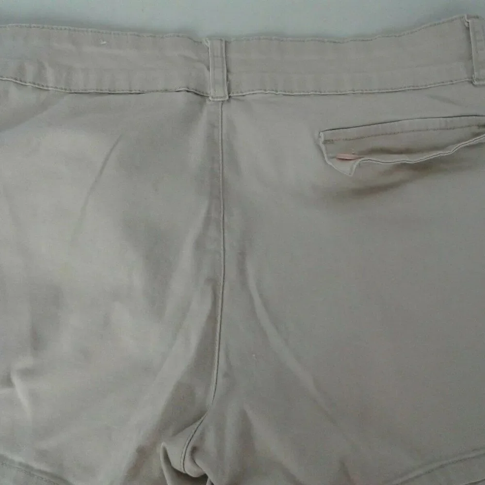 CREST JEANS‎ Stretchy Tan   Shorts Vented Sides 11 - Picture 7 of 8